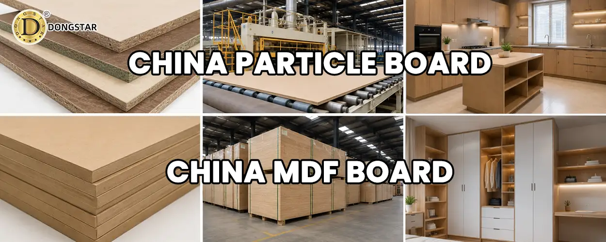 China MDF Board VS Particle Board