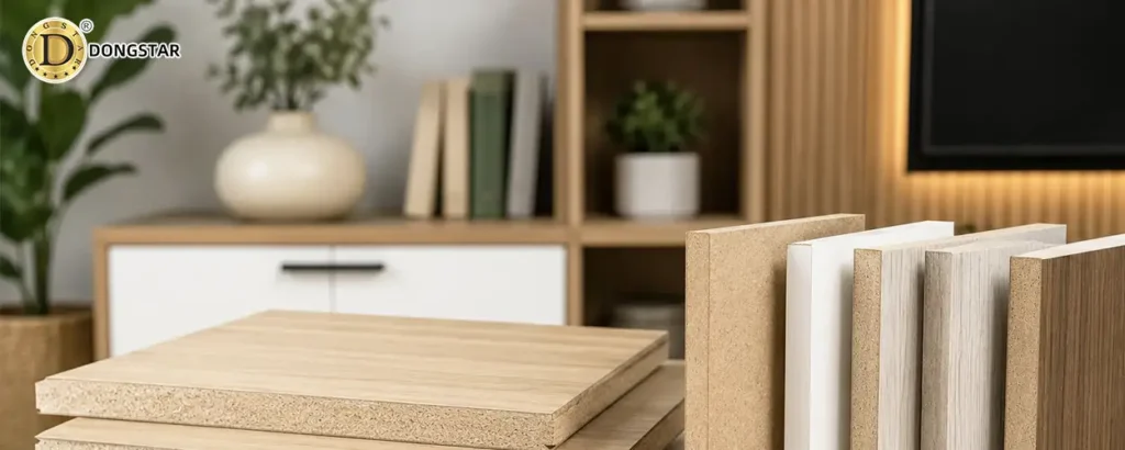 MDF boards for decorative applications in furniture and interior projects